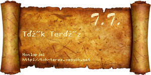 Tök Teréz névjegykártya